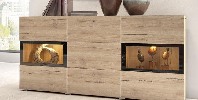 BAROS dwudrzwiowa komoda z podświetleniem SAN REMO