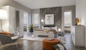 ŁÓŻKO DO SYPIALNI Z SZAFKAMI NOCNYMI  VERA 160 x 200 cm