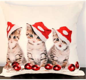 Świąteczna Poszewka Do Dekoracji 40x40 Koty