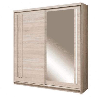 EFFECT - szafa przesuwna z lutrem i lamelami - DĄB SONOMA, Fadome