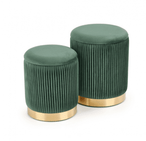 ZESTAW DWÓCH PUF MONTY ZIELONY