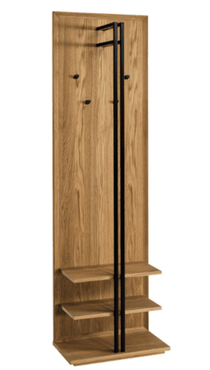 VIGO-42 ekskluzywny wieszak dębowy stojący 60cm w stylu LOFT Dekort