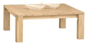 ORLANDO-66 dębowy stolik kawowy - bianco, bursztyn, natura 100 x 100 cm