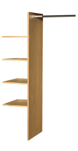 DENVER 63 Przegroda dębowa pionowa z półkami do szafy DENVER 03+13 - DEKORT