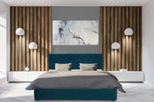 CLASSIC łóżko tapicerowane z przeszyciami caro 120 x 200 cm