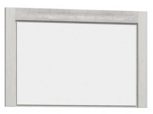INDIANA-12 lustro ścienne wiszące 120 x 80 cm Kraft Biały