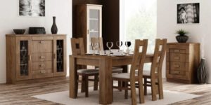 TADEUSZ stylowy zestaw mebli do jadalni Dąb Lefkas