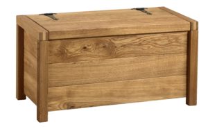 BOX 01 dębowa skrzynia otwierana 85 cm Dekort