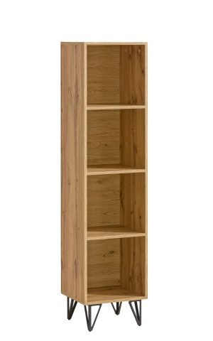 YOUTH ROOM wąski regał otwarty na nóżkach 35 cm DĄB WOTAN