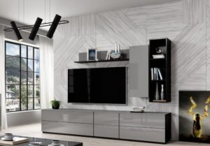 Zestaw mebli HELIO 2 - 3 kolory biały/szary/czarny