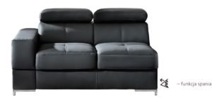 SOFA BAZALT 3F-osobowa z 1 bokiem i funkcją spania z kolekcji Exclusive