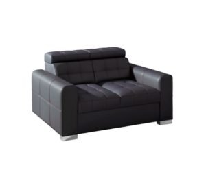 IRYS komfortowa sofa dwuosobowa z ruchomymi zagłówkami, kontrastowe przeszycia 164 cm