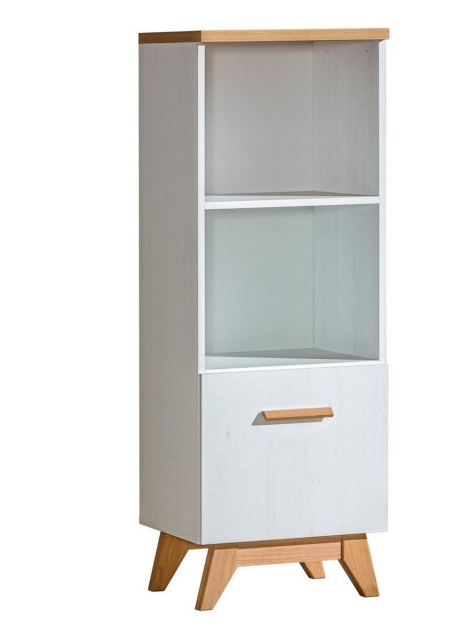 SVEN 07 wąski regał w stylu skandynawskim