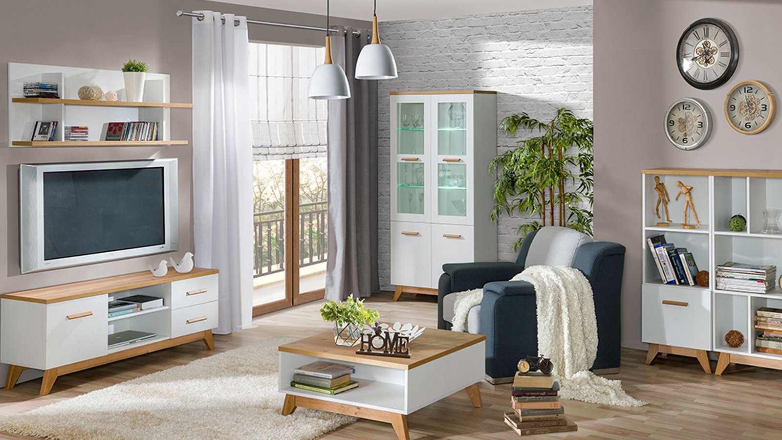 SVEN zestaw mebli do salonu w stylu skandynawskim