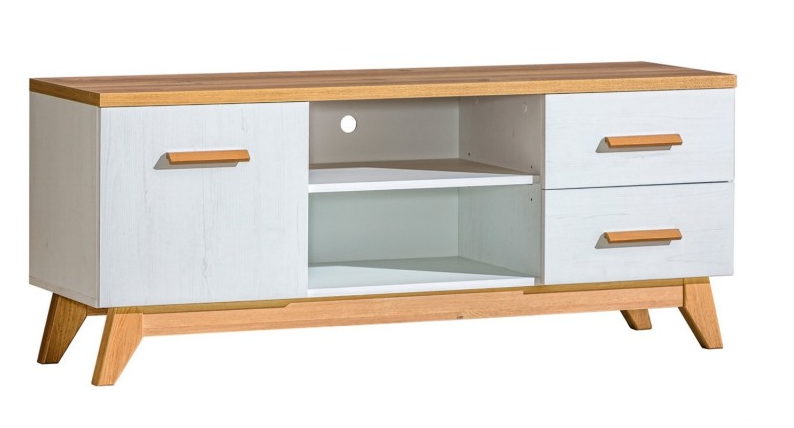 SVEN 05 komoda szafka RTV skandynawska na nóżkach