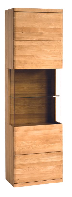 BOSTON 10 dębowa witryna z podświetleniem 60 cm Dekort