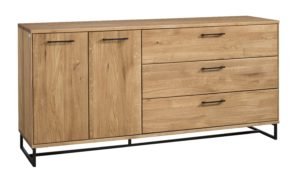 LAGOS 49 komoda dębowa z szufladami w stylu loft 180 cm