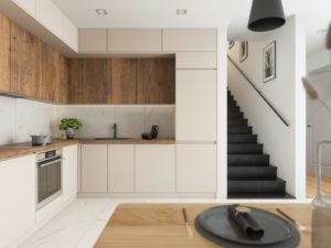 LAMJA zestaw mebli kuchennych na wymiar Kaszmir + Halifax Cynowany