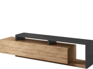 Komoda RTV BOTA 40 antracyt - dąb ribbec