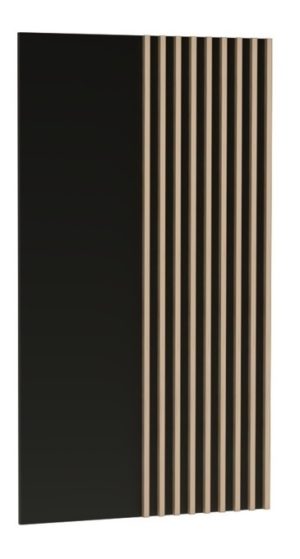 CALI-10 panel ścienny wiszący z lamelami 80 cm Artisan-Czarny