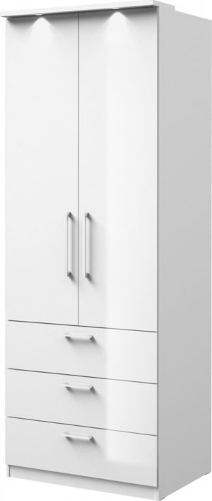 Szafa OPTIMA typ-68  Biały / Biały Połysk