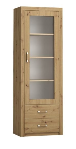 Witryna jednodrzwiowa z szufladami o szerokości od 70 cm MEGAN–W3