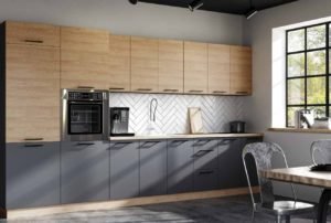 VELLA 02 nowoczesny zestaw mebli kuchennych z możliwością rozbudowy