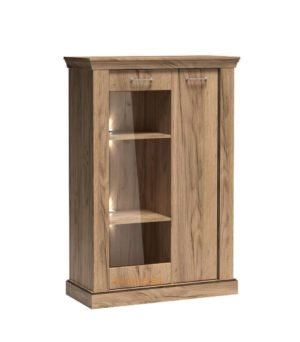 ANTICA-12 stylowa witryna dwudrzwiowa 100 cm Kraft Złoty