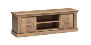 ANTICA-15 stylowa szafka RTV dwudrzwiowa  Kraft Złoty