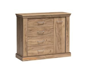 ANTICA-2 stylowa komoda jednodrzwiowa z szufladami 115 cm Kraft Złoty