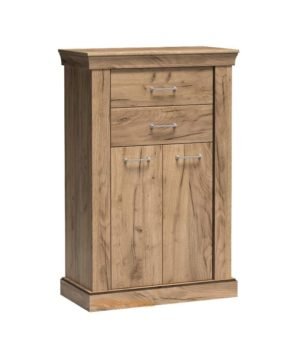 ANTICA-3 stylowa komoda dwudrzwiowa z szufladami 80 cm Kraft Złoty