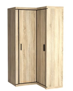 DALLAS-21 szafa narożna z półkami 100 x 115 cm Dąb Sonoma, Truflowy