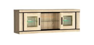 DALLAS-08 Półka ścienna witrynowa 140 cm Dąb Sonoma, Truflowy