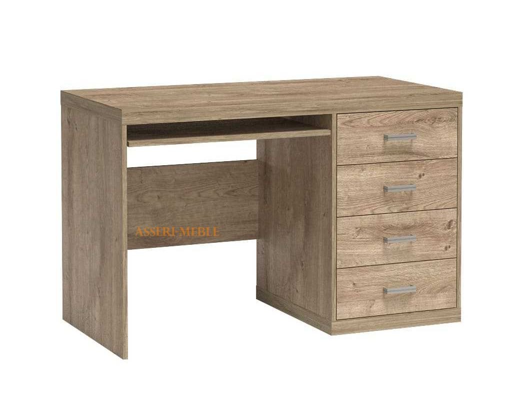 NATURAL N16 nowoczesne biurko z szufladami w kolorze DĄB RIBBECK - JARSTOL