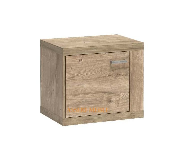 NATURAL N19 nowoczesna szafka nocna do sypialni prawa, lewa w kolorze DĄB RIBBIECK - JARSTOL NATURAL N19 nowoczesna szafka nocna do sypialni prawa, lewa w kolorze DĄB RIBBIECK - JARSTOL