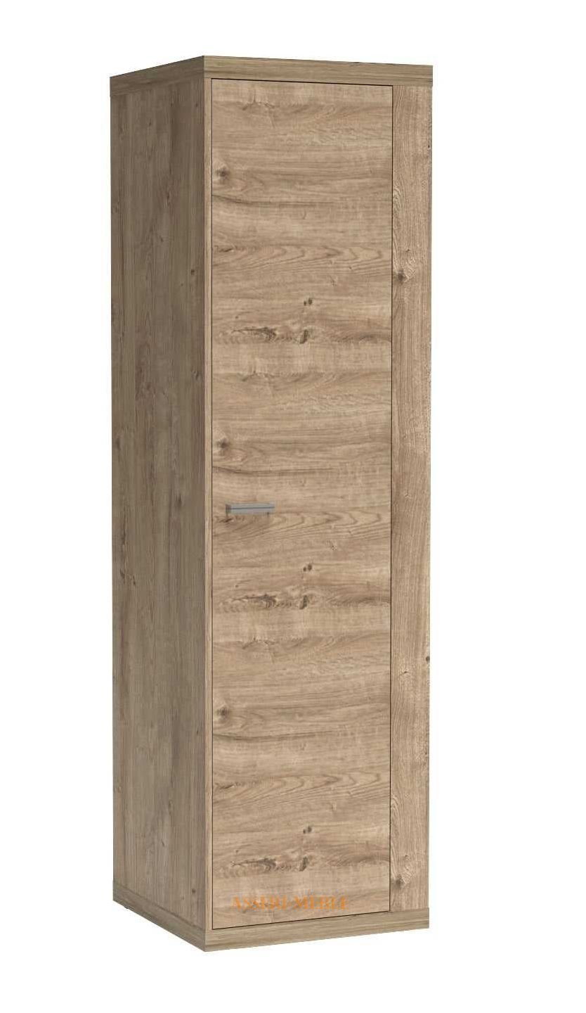 NATURAL N2 wąska jednodrzwiowa szafa w kolorze DĄB RIBBECK - JARSTOL