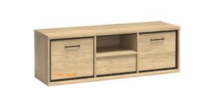 MEDIOLAN-12 Komoda RTV dwudrzwiowa z szuflada 140 cm