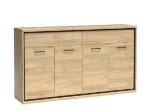 MEDIOLAN-8 komoda czterodrzwiowa z szufladami 180 cm