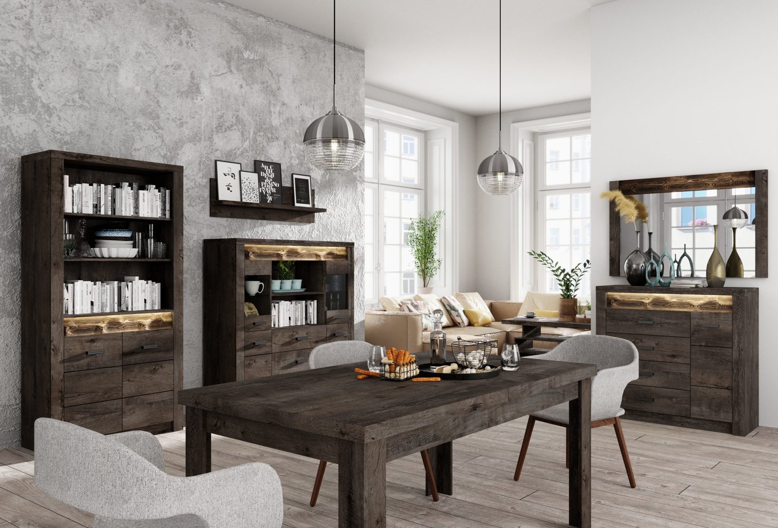 jadalnia Indianapolis jesion ciemny-asseri-meble