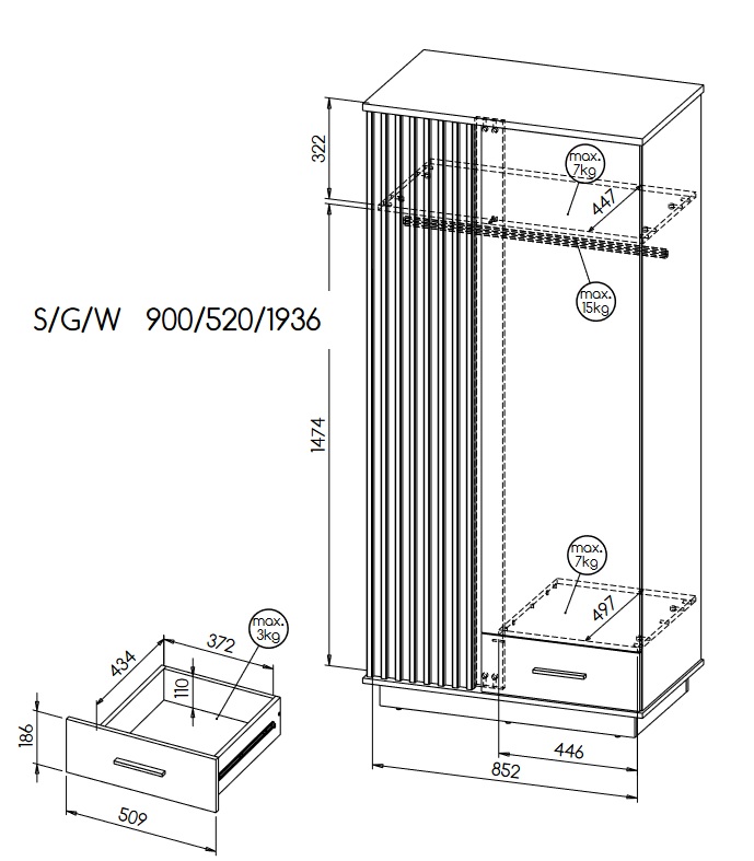 BLACK-WOTAN-szafa-szkic-1-asseri-meble BW-1