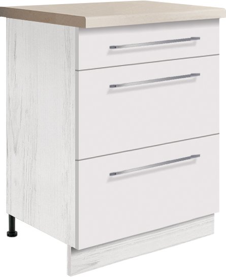 CRE-22D 10D 9D 8D biały połysk szafka kuchenna z szufladami