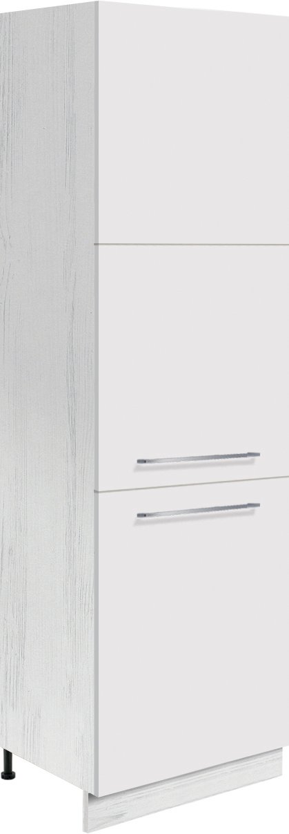 CRE-21D biały połysk szafka kuchenna zabudowa lodówki