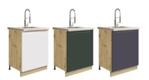 GLAMOUR MAT 11D Szafka kuchenna zlewozmywakowa 60 cm  - wersja LUX