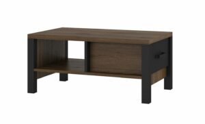 OLIN 99 stolik kawowy w kolorze okapi - czarny super mat 56 x 90 cm