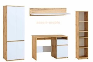 WOTAN zestaw mebli młodzieżowych z biurkiem i szafą