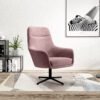 POLO - wąski, komfortowy fotel obrotowy na czarnej nodze, różowy velvet - WERSAL.jpg
