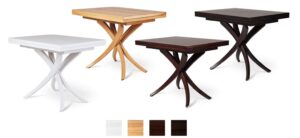 SPIDER TABLE OAK  ławostół rozkładany z płynną regulacją wysokości 64-128 cm