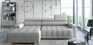 CAMPO MINI - narożnik z elektrycznie wysuwanym siedziskiem, relax 276 x 178 cm