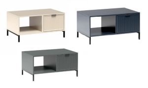 LUXURY 06 - stolik kawowy na nóżkach 60 x 90 cm Indigo, Kaszmir, Stone Green