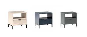 LUXURY 07- szafka nocna z szufladą na nóżkach 55 cm Indigo, Kaszmir, Stone Green